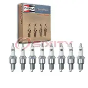 8 pc Champion Copper Plus Spark Plugs for 1971-1972 Fargo B200 Van 5.2L V8 oh