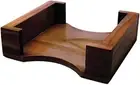 CoasterStone Holder for Square Coasters, 1 Included, Walnut