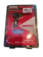 Firewire Host Adapter PCI IEEE 1394 400 Mbps CompUSA BRAND NEW!