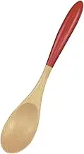 Alphax AP-912989 Spoon, for Curry, Wooden, 7.7 inches (19.5 cm), Painted Curry Spoon, Red