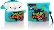[YLFYSF] Airpods Pro Silicone Case 3D Cartoon Funny Cute Cover Compatible for Apple Airpods Pro [Snacks Food Series 1] (Sour Patch Blue)