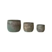 Volcano Finish Coarse Terra-Cotta Planters