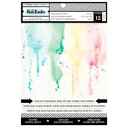 Vicki Boutin Mixed Media Paper Pad 6"X8" 12/Pkg-Bright White Smooth Wat - 3 Pack