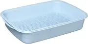 Risu H&H Drainer Basket, Blue, W 10.4 x D 13.8 x H 2.8 inches (26.6 x 35 x 7