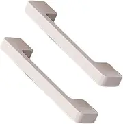 2 Packs Cabinet Pulls Aluminium Alloy Colourful Children's Room pulls Simple Style Cupboard Handles,Drawer Knobs,Kitchen Door Levers for Bathroom,Closet,Wardrobe (Hole Pitch 192mm,Grey 1)