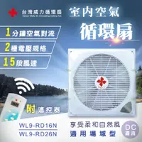 在飛比找PChome24h購物優惠-【台灣威力】360°室內空氣循環扇/吸頂扇(適用場域型) D