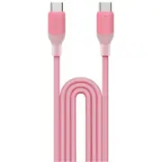 Momax 1-Link Flow 60W USB-C Cable - 1.2m - Pink PD Fast Charging - Translucent [DC23P]