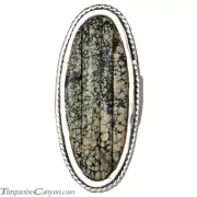 Ottawa Native American New Lander Variscite Ring Size 5 3/4 by Eagle SKU229127