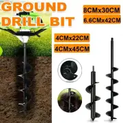 Power Garden Spiral Hole Digger Earth Planter Drill Bit Post Hole Digger Tool AU