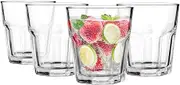 Glasmark Krosno, 270 ml, Set of 4, Low Glass, Drinking Glasses, Highball Glass, Water Glasses, Cocktail, Perfect for Home, Restaurants and Parties, Glasses Set, Classic Shape