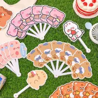 在飛比找ETMall東森購物網優惠-Summer cartoon cute 6 fold fan
