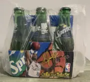 Sprite Coke Vintage 1994 Grant Hill Detroit Pistons Full 6 Pack Glass Bottles