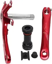 Baxnore Hollow Bottom Bracket Crankset, Aluminum Alloy Cycle Crank Arm Set, Multifunction Cycle Crank Arm Set, Replacement Crank Bearing Bottom Bracket Kit