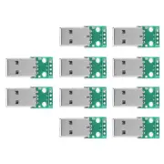 10Pcs/set USB Type A Male Plug To DIP Adapter Board 4 Pin 2.54mm Pitch