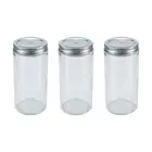 3pcs Canning Jars 1000ml Mason Jar Empty Glass Spice Preserve Bottles Storage Au