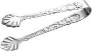 Gatuida Sleek Rose Ice Cube Clip Mini Sugar Tongs Stainless Steel Multi-use for Tea Candy Breakfast