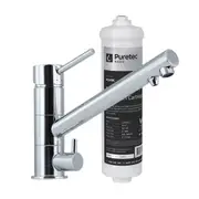 Puretec Inline Undersink Water Filter System With 3-Way Mixer Tap
