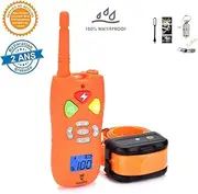 Gleading Rechargeable Shock Training Collar for Dog, Electronic Dog Training Collar-Remote Control with 300 Meters Range