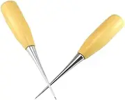 Sewing Awl | Leather Craft Awl Tools with Hardwood Handle - Awl Tool for Sewing, Scratch Wood, Leather, Book Binding, Sewing Punching Hole Maker, Leather Hole