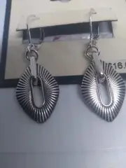 Napier Silver Tone Dangle Earrings