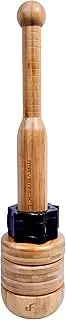 Dangerously Fit Adjustable Maverick Lite - Weight Loaded Bamboo Indian Clubs - Steel Club Training Exercise Equipment for Full Body Workout, Core Trainer & Grip Strength, Home & Gym Fitness (19.6")
