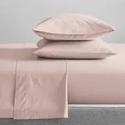Renee Taylor Mega King Sheet/Pillowcase 300TC Organic Cotton Bedding Sepia Rose