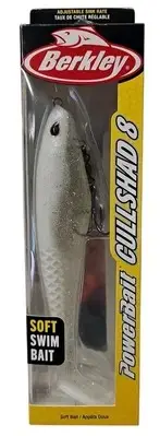 Berkley PowerBait CULLSHAD 8" Soft Swim Bait SIGHT FLASH 2-3/4oz New