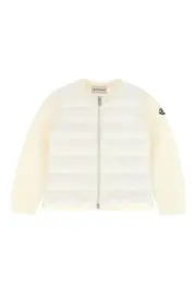 MONCLER ENFANT Two-Material Cardigan