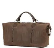 Tosca Waxed Canvas Duffle Bag Brown WC001