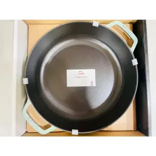 [降價中] staub 史大伯 新色 晨霧綠(松露白的好姐妹) 淺燉鍋28cm 圓鍋18cm 琺瑯鑄鐵鍋 全新公司貨