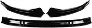 Wivplex Splitter, for A3 2021-2022 Front Bumper Lip Cover Detachable Car Front Bumper Spoiler Lip Splitter Body Kit Bumper Diffuser Guard Lip Splitter(Carbon Fiber Look) Car Spoiler Splitter(BLACK Glo