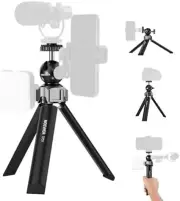 Compact 360° Rotatable Mini Desk Tripod for iPhone and DSLR Vlogging