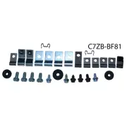 1967 Ford Mustang 8cyl brake Rr Fuel Line Clips clamp bracket kit Set C7ZB-BF81 (for: Ford)