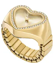 Fossil Women Heart Watch Ring Watch