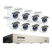 Home Security System H.265+8CH DVR 4/8pcs 2.0MP 1080p Night Vision Camera Kits