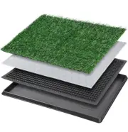 Dog Grass Pet Loo Indoor/Outdoor Portable Potty, Artificial Grass Patch Bathr...