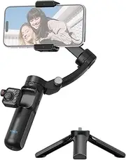 Labymos M02 Handheld 3-Axis Gimbal Stabilizer for Phone Vlog Gimbal Anti-Shake with Detachable Remote Control Mini Tripod Max. 280g Payload Replacement for 16/15/14/13/12 Android Phones