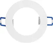 uxcell 2.2" Inner Dia. Light Trim Ring, Aluminum Alloy Circular Light Cover Lighting Fixture for Ceiling Wall Recessed Can Downlight, White