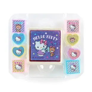 【SANRIO 三麗鷗】印泥印章組 附手提收納盒 S Hello Kitty