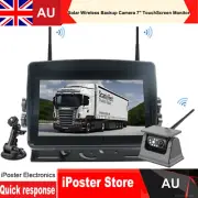 Magnetic Solar Wireless Backup Camera 1080P DVR7"TouchScreen Monitor For trailer