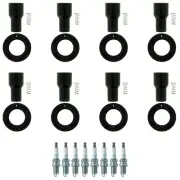 NGK 8 Laser Platinum Spark Plugs & 8 Coil Boots Kit for 4Runner GX470 Tundra V8 (for: Toyota)