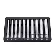Astro Tools 4110 10 Piece Extra Deep Metric Socket Set 3 8 Drive 8 17mm