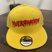 New Era 9Fifty WWE WWF Wrestling Hulk Rules Hulkamania Snapback Hat Cap OSFM