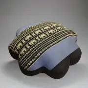 MANGO TREES 48x14 cm 8-Petal Ergo-Design Zafu Meditation Cushion BlueEle