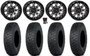 System 3 ST-6 14" Wheels Black 30" Tenacity XNR Tires Pioneer 1000 / Talon