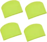 COLLBATH Professional Baking Kit 4pcs Set of Cake Scrapers Bread Cutters Pp Plastic Non-Slip Grip for Baking Decorating