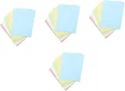 NUOBESTY 4sets Elegant Binder 5 Ring Notebook Locking Mechanism Material Notebook Binder for Business Use 50sheets*4