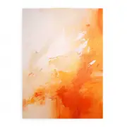 Yellow Brown Abstract Painting Canvas Print
