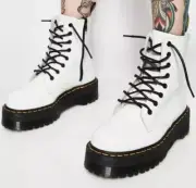 New with box Dr. Martens Jadon Platform Quad Retro White Women's Size- US 8