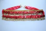 Women Belly Dance Hip Scarf Skirt Gold Coins Sequin Tassel Belt